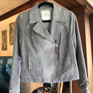 HEI HEI Faux Suede Moto Jacket